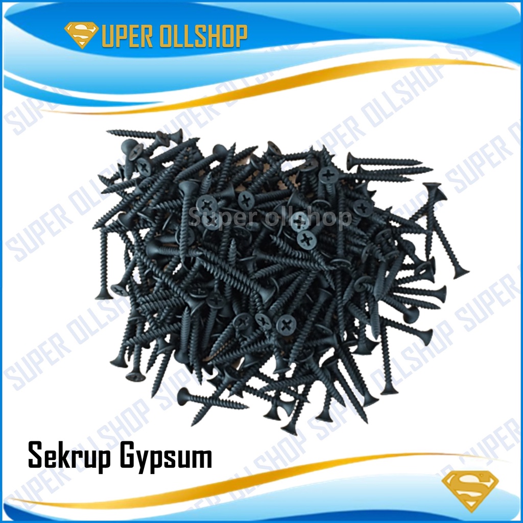 Jual Sekrup Gypsum Baja Baut Skrup Kayu Gipsum Drywall Screw Perkotak Shopee Indonesia