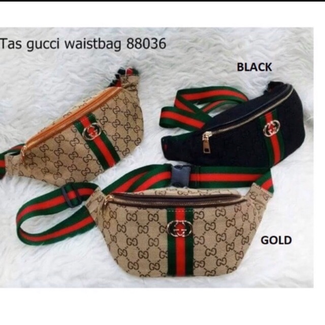 Harga gucci cheap waist bag original