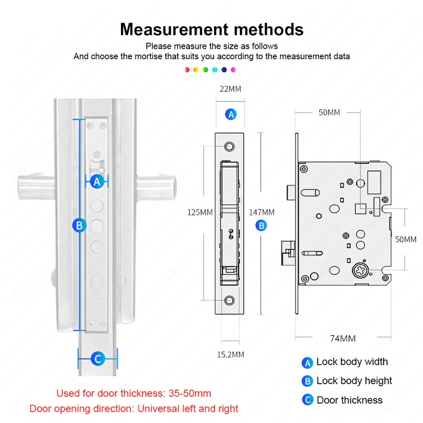 Jual F08 Smart Door Lock Fingerprint Wifi Handle Gagang Pintu Sidik ...