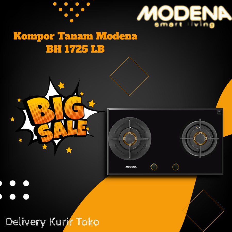 Jual Kompor tanam Modena BH1725LB BH 1725LB FULL KUNINGAN ANTI BOCOR ...
