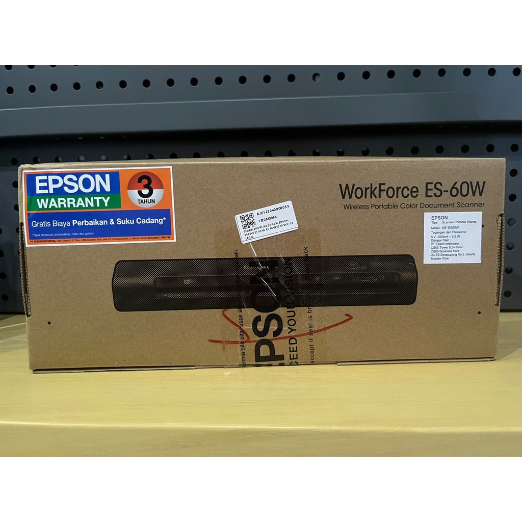 Jual Scanner Epson ES60W WiFi F4 Garansi Resmi Indonesia Shopee