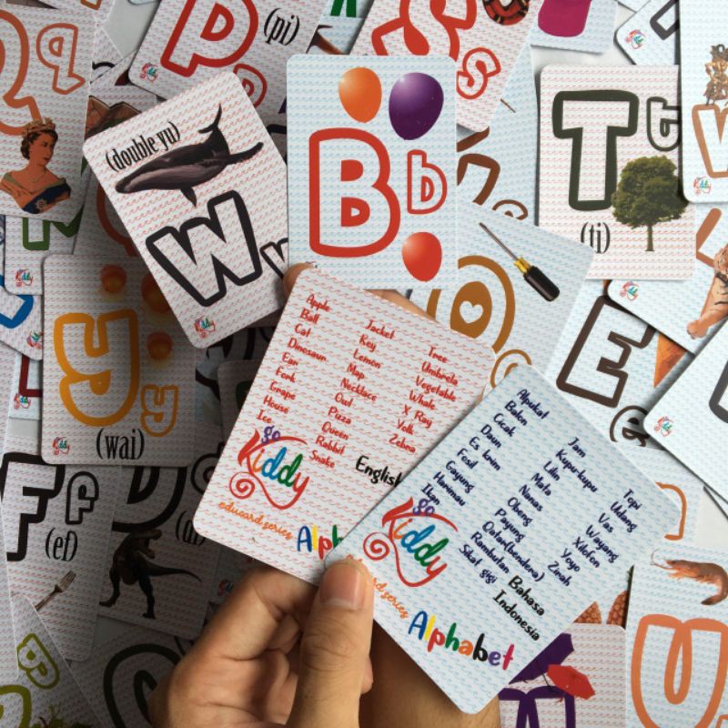 Jual Seri ALPHABET (Educard / Flashcard / Kartu pintar) | Shopee Indonesia