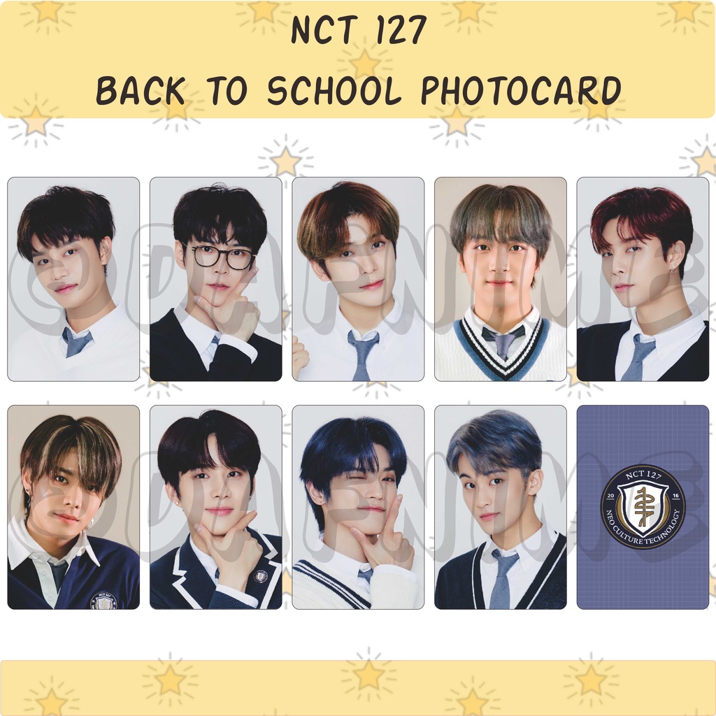 Jual NCT 127 BACK TO SCHOOL EDITION PHOTOCARD UNOFFICIAL | Shopee Indonesia