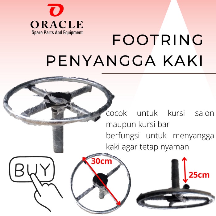 Jual Oracle Footring Penyangga Kaki Kursi Bar Cafee Salon Murah