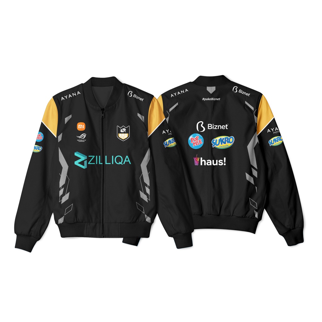 Jual Jaket Bomber Gaming RRQ MELIOR 2022 TEAM SQUAD GAME | Shopee Indonesia