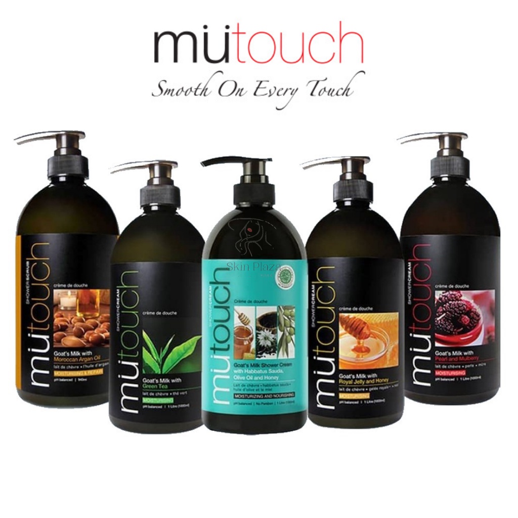Jual Mu Touch Goats Milk Shower Cream Pump 1000ml | MuTouch Sabun Mandi ...