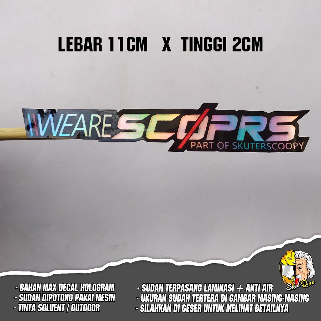 Jual stiker scoopy / stiker scorps / sticker matic japanese / sticker ...