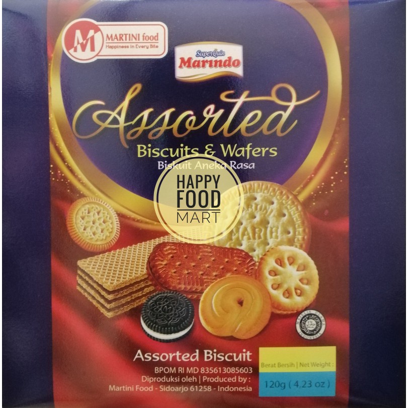 Jual [PROMO] MARINDO ASSORTED BISCUITS & WAFERS 120G/BISKUIT ANEKA RASA ...