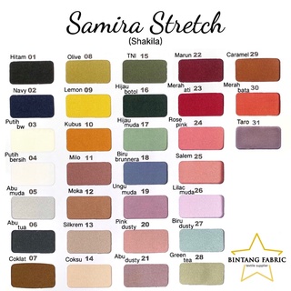 The 16 OG colors of Seamless Stretch! Seperti biasa.. kita sesuaikan  pilihan warnanya dengan karakter dan kegunaan bahan ya! 😉 Seamles