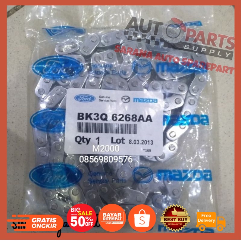 Jual RANTAI KETENG TIMING CHAIN FORD RANGER 2.2 2200 BK3Q 6268 Shopee