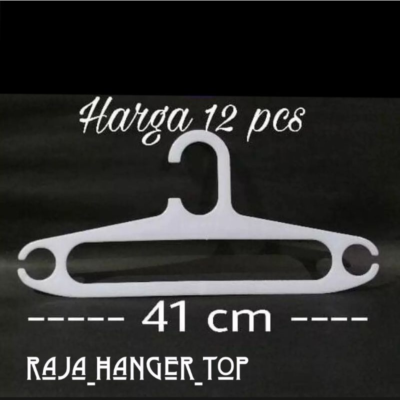 Jual Hanger Plastik Inch Putih Gantungan Baju Plastik Elastis Lusin Shopee Indonesia