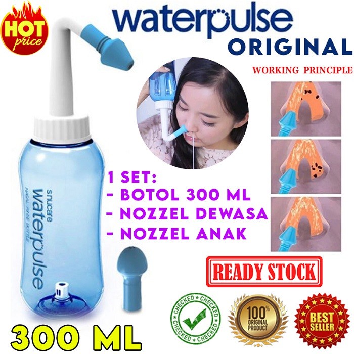 Jual ORI WATERPULSE Nasal Rinse Salt Nose Wash Garam hidung 300 gr