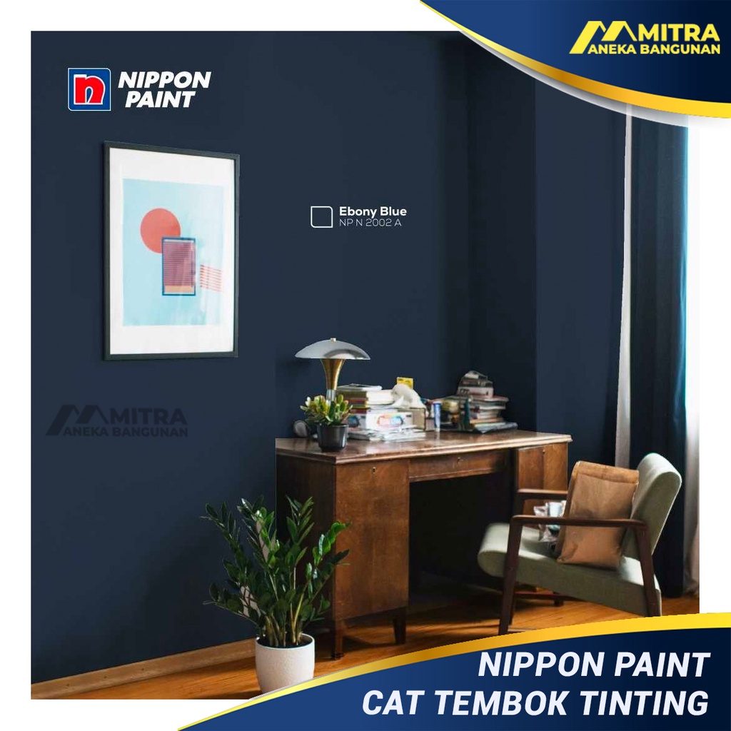 Jual CAT TEMBOK EKSTERIOR INTERIOR NIPPON PAINT EBONY BLUE NP N 2002 A