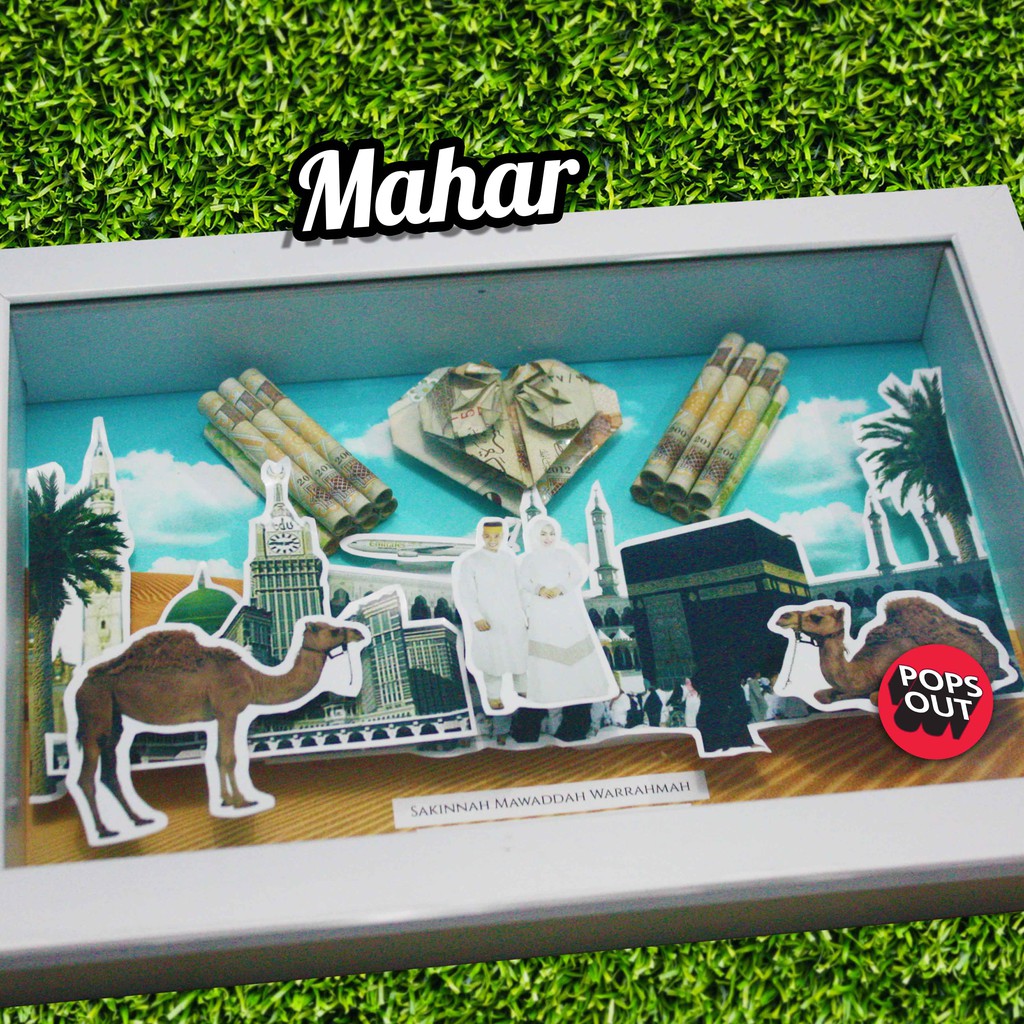 Jual POP UP FRAME MAHAR 30X20 (custom) | Shopee Indonesia