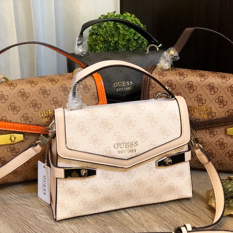 Jual Olivia Sophie Tas Geuss Zadie Logo Top Handle Bag Premium Shopee Indonesia