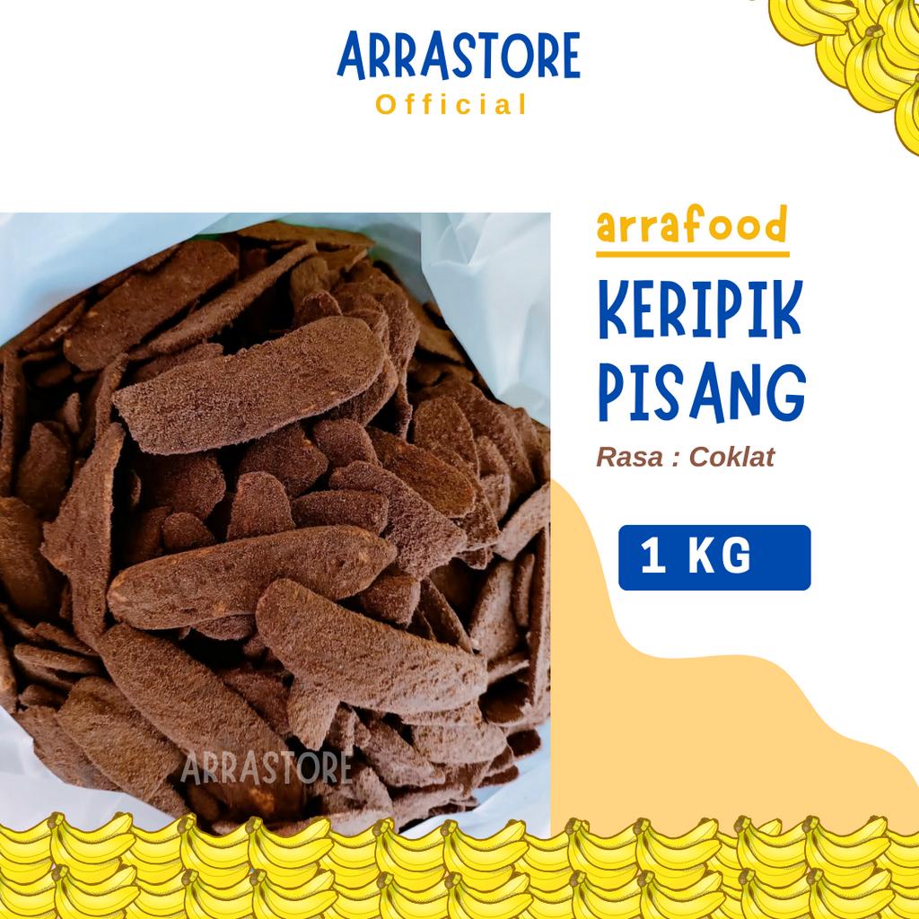 Jual [1 KG] Keripik Pisang Coklat Khas Lampung Kripik Pisang Kepok Asli ...