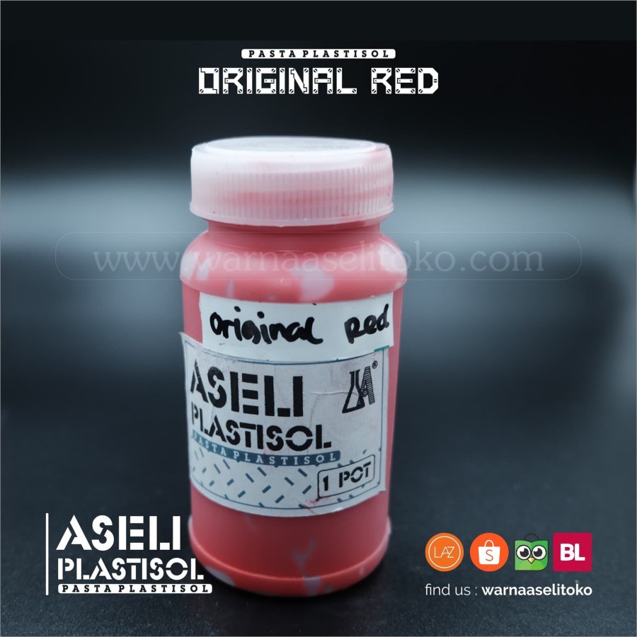 Jual Aseli Plastisol - Original Red 1 Pot | Shopee Indonesia