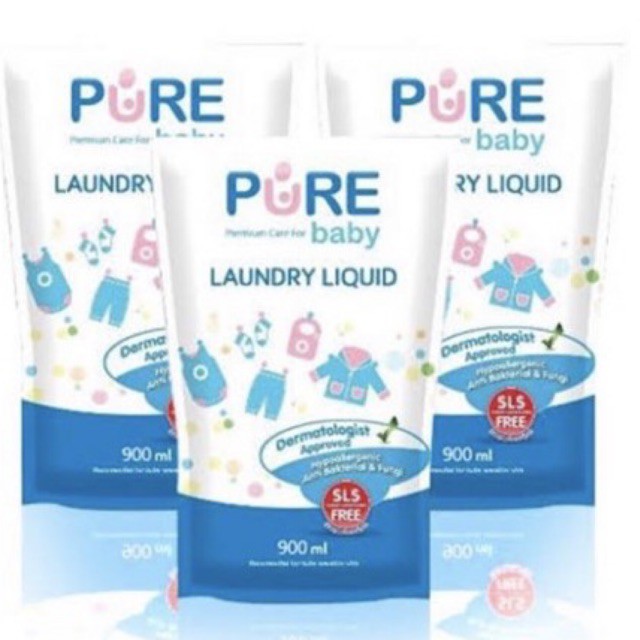 Jual Pure Baby Laundry Liquid 900ml Refill - Sabun Cuci Baju Bayi ...