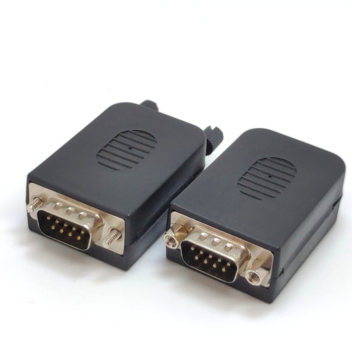 Jual Male DB9 Port Serial RS232 RS485 9pin plus Box Shell Case | Shopee ...
