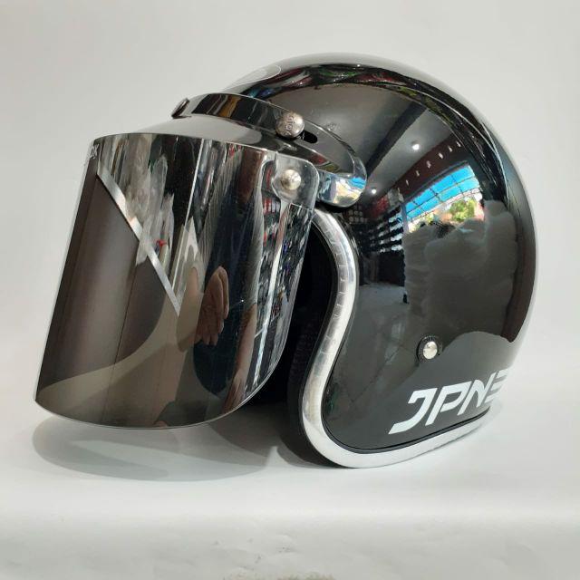 Jual Helm Bogo Jpn Arc Hitam Gloss List Chrome Shopee Indonesia