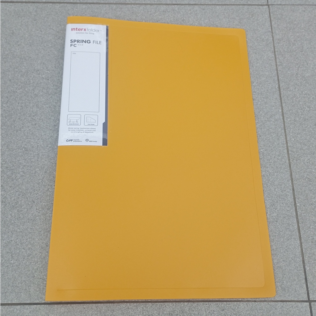 Jual Map Snell / Spring File / Map Plastik Inter X Folder F4 Folio SFX ...