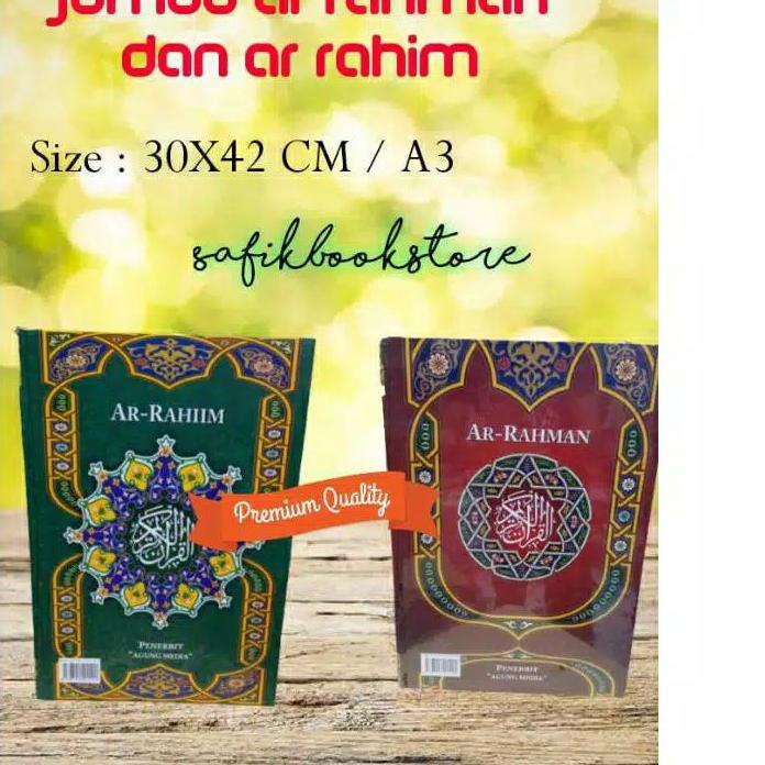 Jual Premium - AL QURAN JUMBO LANSIA AR RAHMAN AR RAHIM UKURAN A3 ...