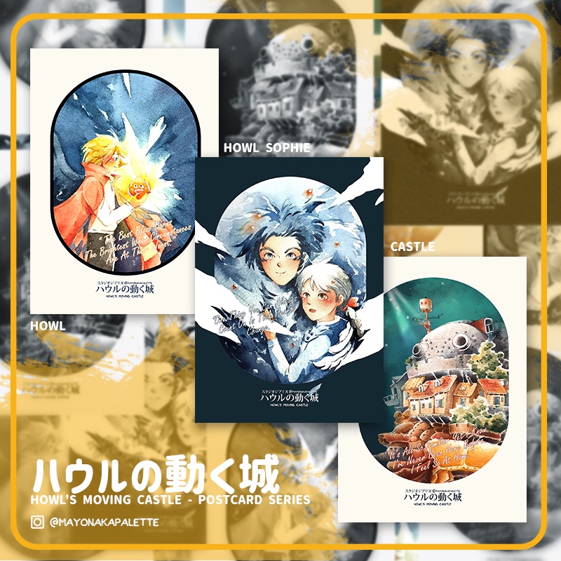 Jual Postcard Ghibli Series by MAYONAKA PALETTE, Post Card, Kartu Pos -  Nausicaa - Kota Surabaya - Artopia Art Store