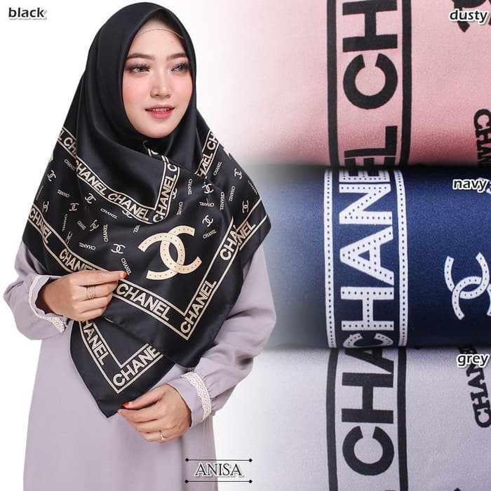 Qoo10 - LV Square Hijab  Maxmara Royal Platinum Motif Panel