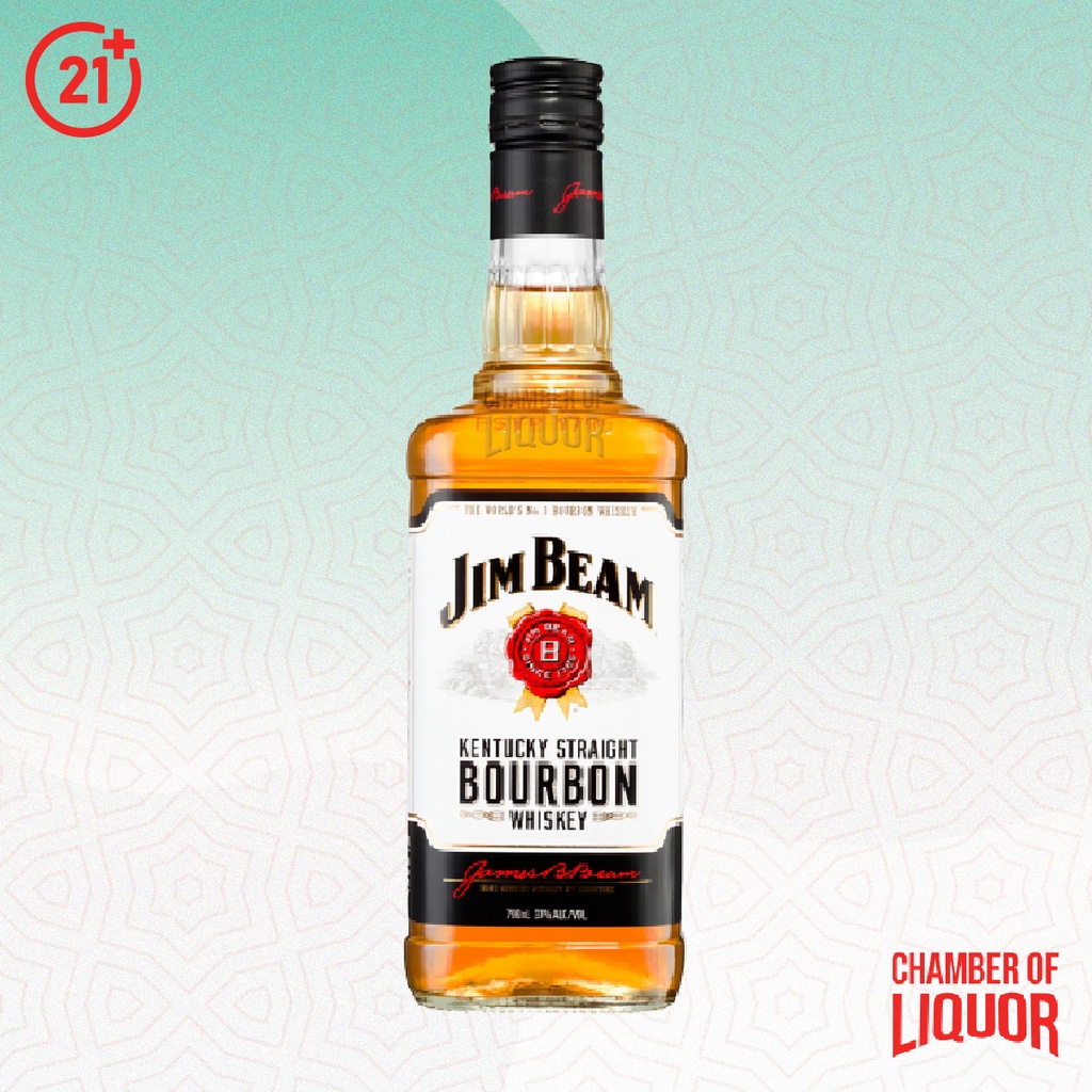 Jual Jim Beam White Original Kentucky Straight Bourbon Whiskey 750ml