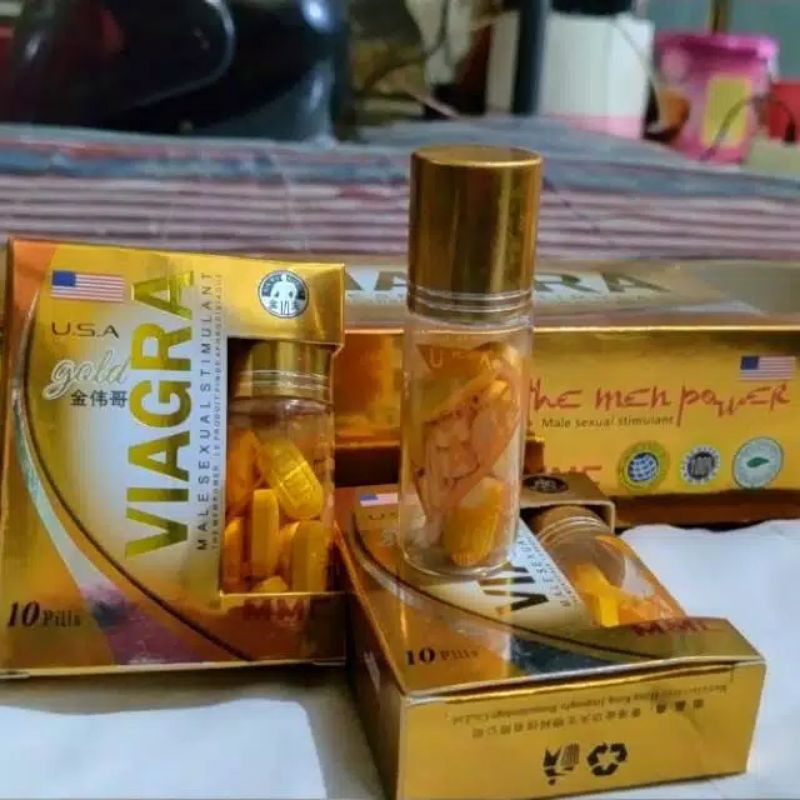 Jual Cod Vgra Gold Isi 10 Butir Obat Penambah Stamina Pria Tahan Lama