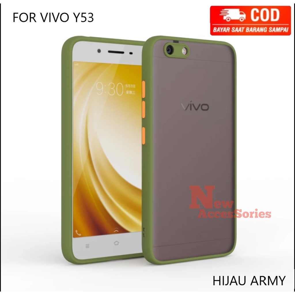 Jual SOFTCASE VIVO Y53 CASE DOVE FROSTED PROTEC KAMERA MATTE ANTI - Main Image