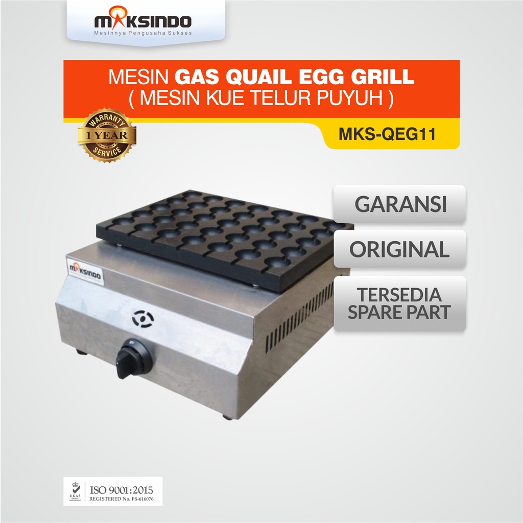 Jual Mesin Gas Quail Egg Grill (Mesin Kue Telur Puyuh) MKSQEG11