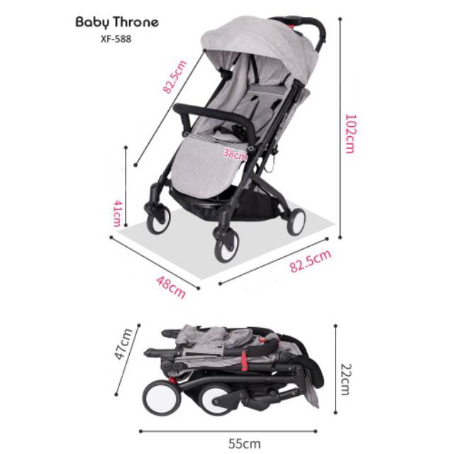 Jual Baby throne original stroller kereta dorong bayi multi fungsi Praktis Dorongan bayi Premium Shopee Indonesia