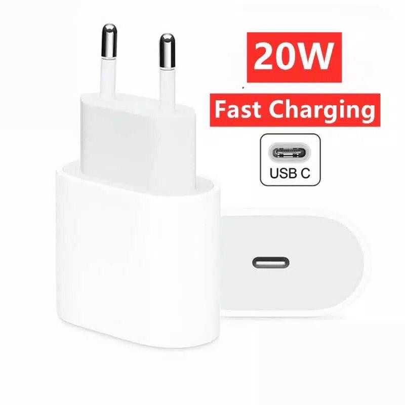 Batok Charger iPhone 11 12 PRO MAX 20W Kepala Adapter USB Type C 20 W  20Watt