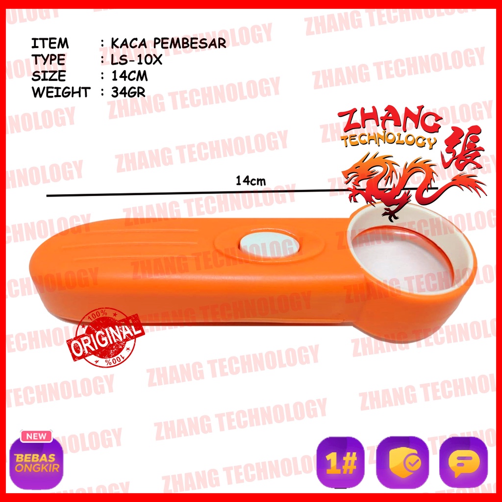 Jual [ ZHANG TECHNOLOGY ] KACA PEMBESAR LOOP LS-10X ORIGINAL HAND HOLD ...