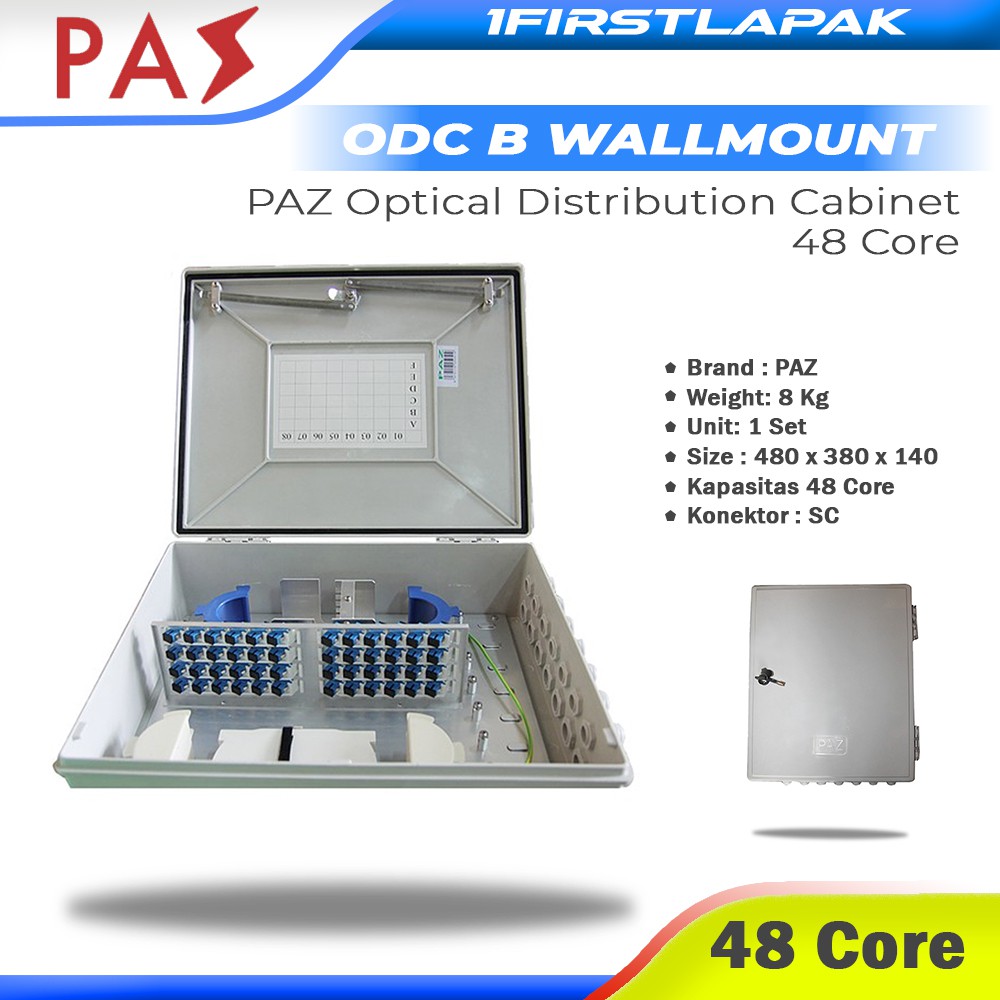 Jual ODC B 48 Core PAZ SC UPC Fiber Optik Optical Distribution Cabinet ...