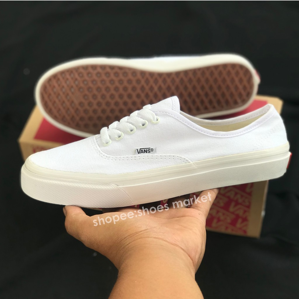 VANS AUTHENTIC ALL WHITE FULL PUTIH WAFFLE DT
