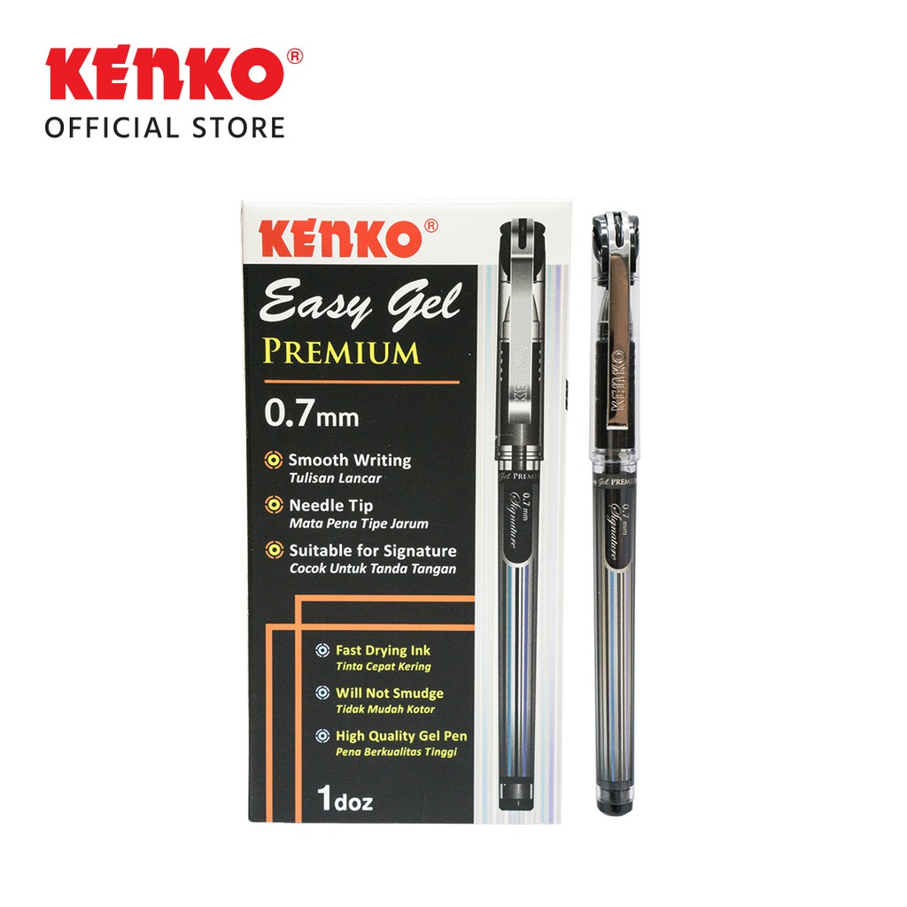 Jual Kenko Gel Pen Easy Gel Premium Mm Doz Shopee Indonesia