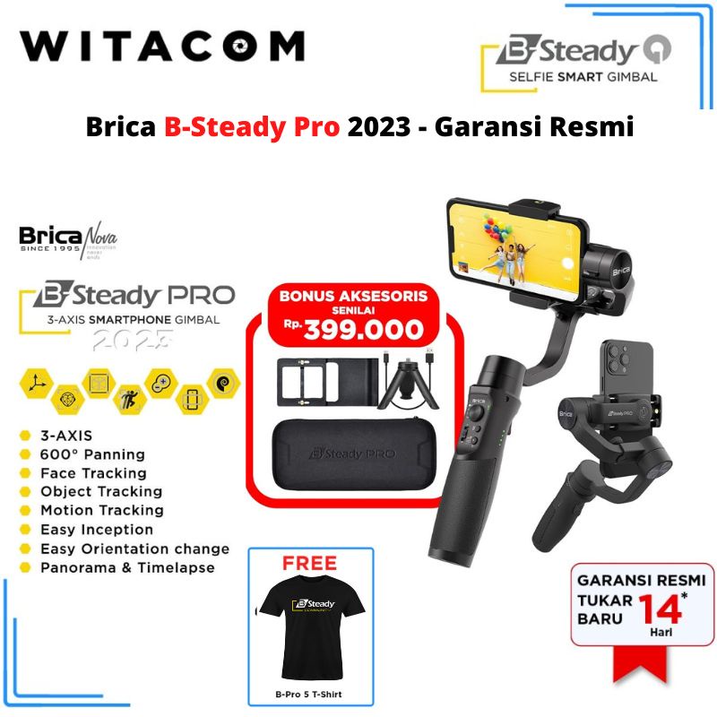 Jual Brica B-Steady Pro New 2023 3-Axis Stabilizer / B Steady Pro 2023 ...