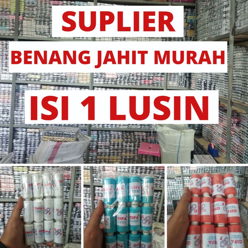 Jual Benang Jahit Isi Lusin Panjang Yard Isi Lusin