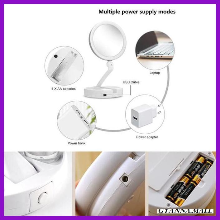 Jual Slootpuekam Cermin Led Kaca Rias Make Up Lipat Sisi My Foldaway