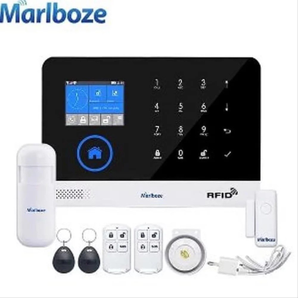 Jual Alarm Rumah Gedung Wireless Home 433Mhz Security Sistem GSM GPRS ...