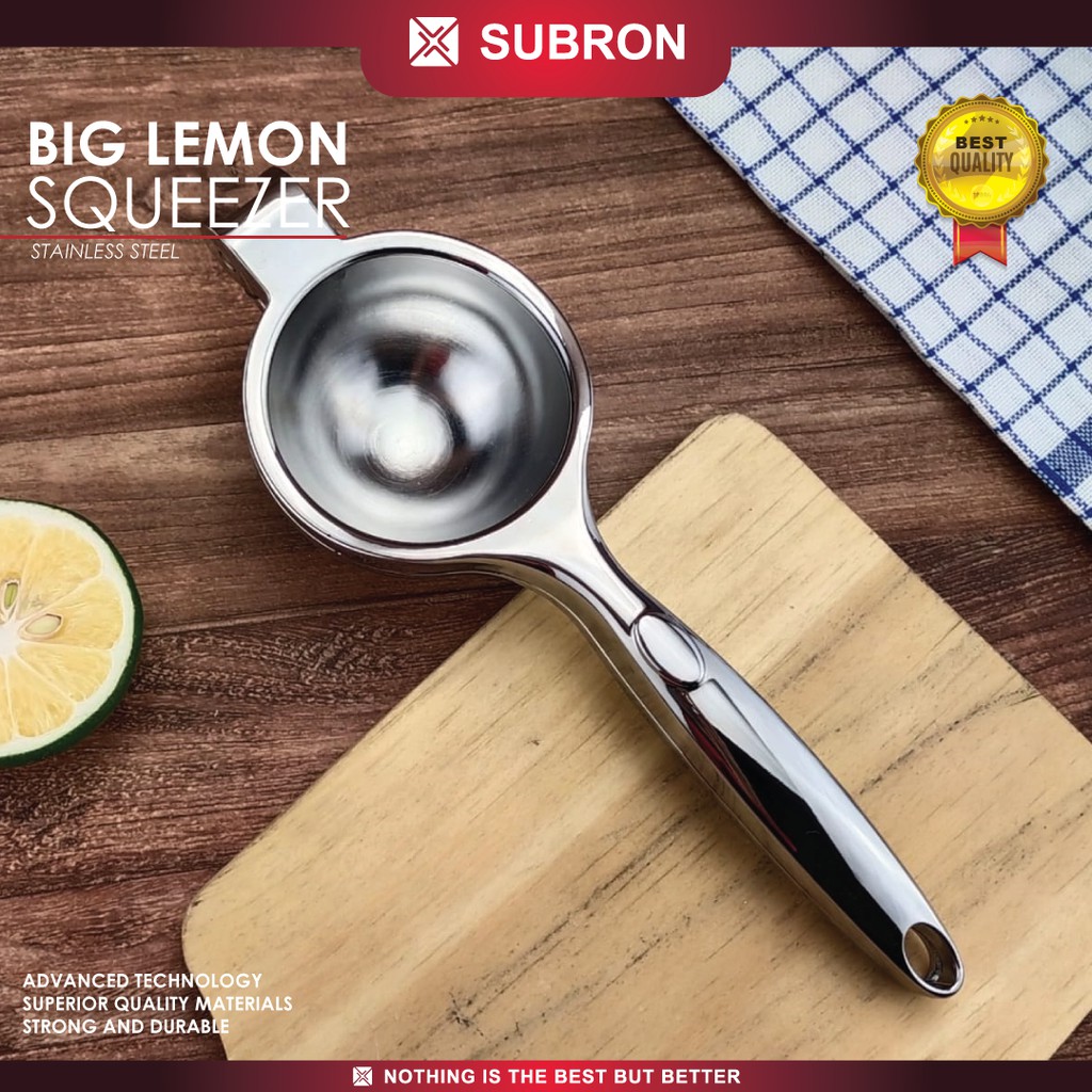 Jual SUBRON Lemon Squeezer Stainless Pressure Perasan Jeruk Alat ...
