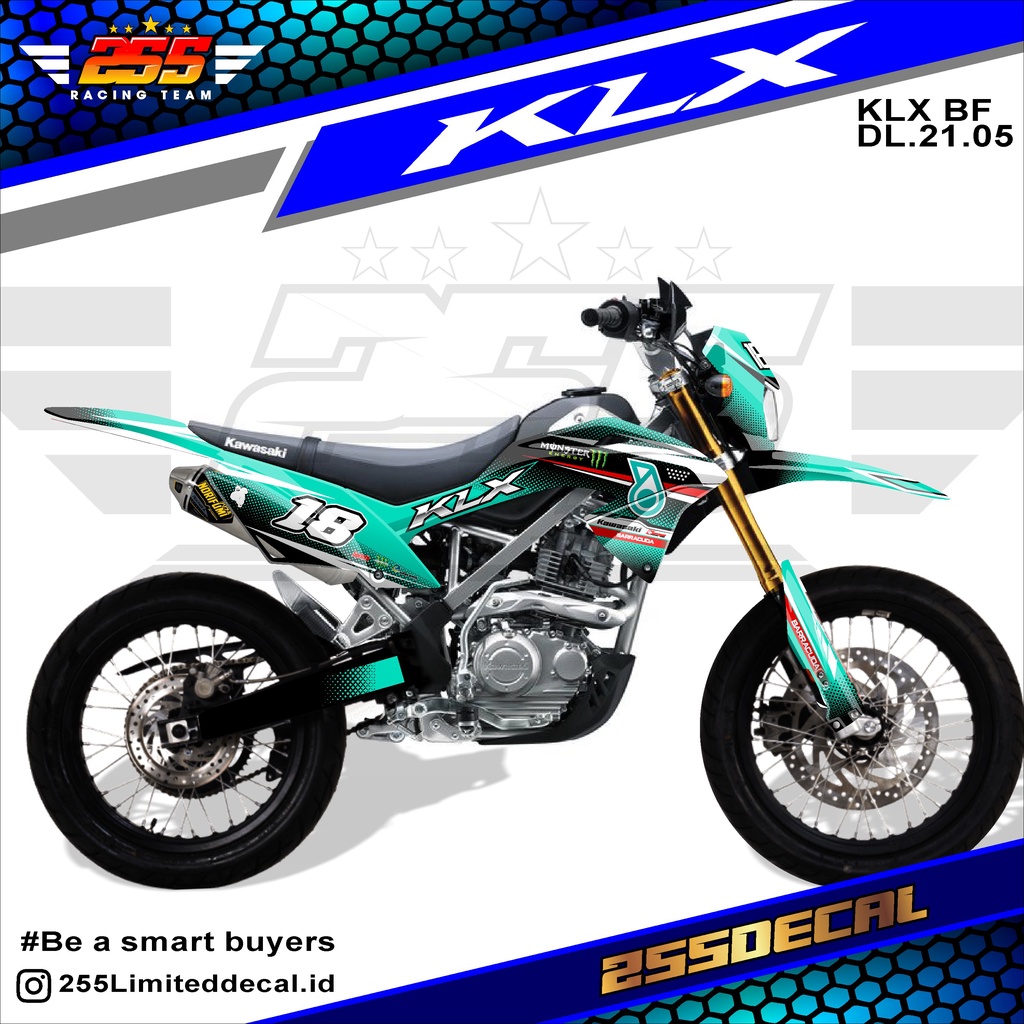 Jual Decal Sticker Motor Klx Bf Fullbody Dekal Stiker Klx Bf G Extreme Desain Petronas