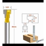 Jual Mata Profil T Slot / Mata Router Bit / Mata Bor Jalur T 1/4 x 3/8 ...