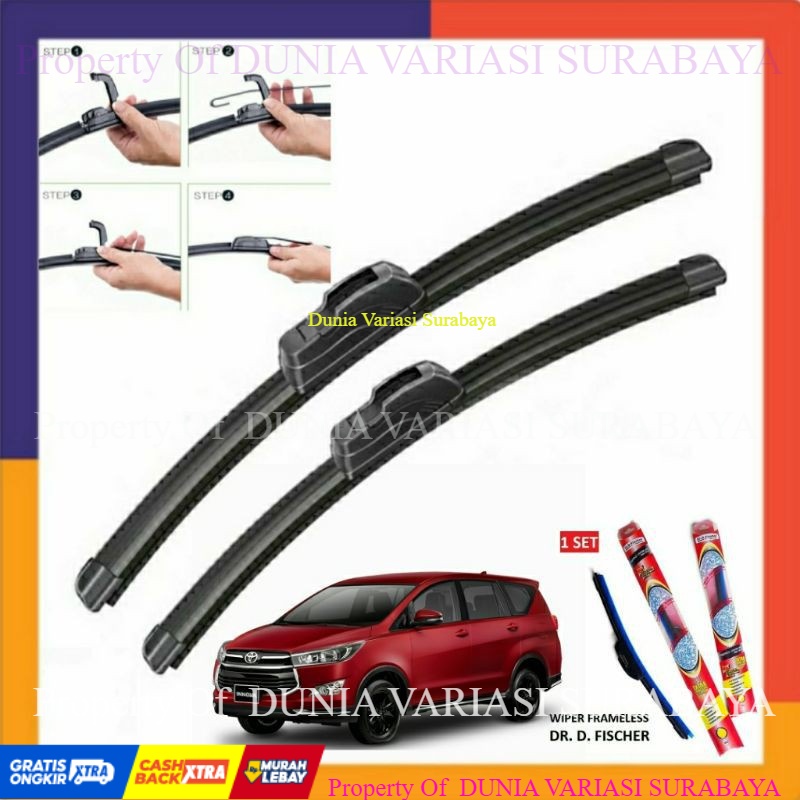 Jual Aksesoris Mobil Wiper Depan Kijang Innova Reborn Standar Aerofit Shopee Indonesia