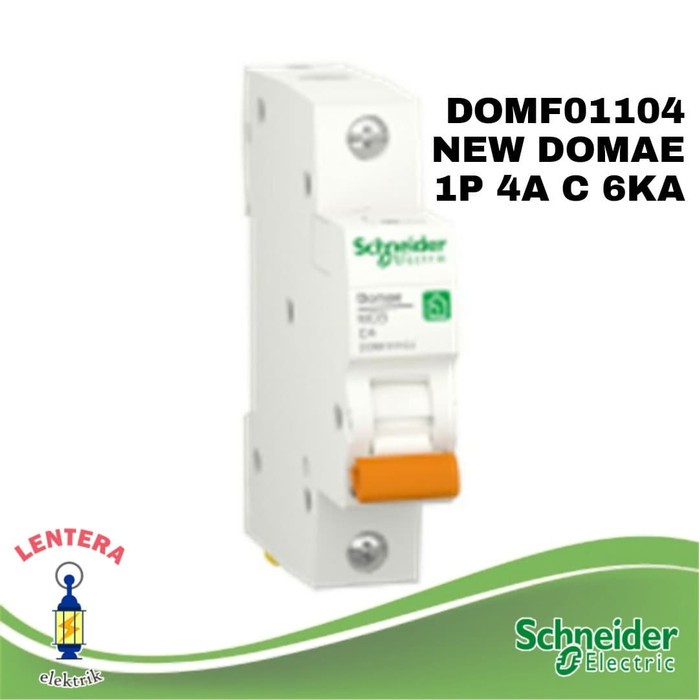 Jual SCHNEIDER NEW DOMAE MCB 1P 4A C 6KA DOMF01104 | Shopee Indonesia