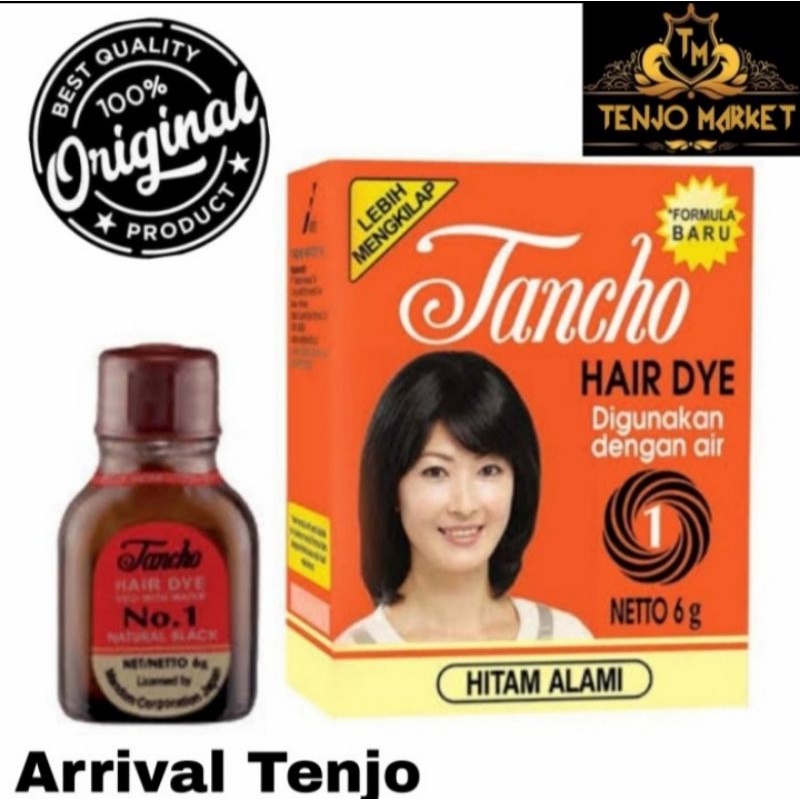Jual TANCHO PEWARNA RAMBUT NATURAL BLACK 6 GRAM / TANCO SEMIR RAMBUT ...
