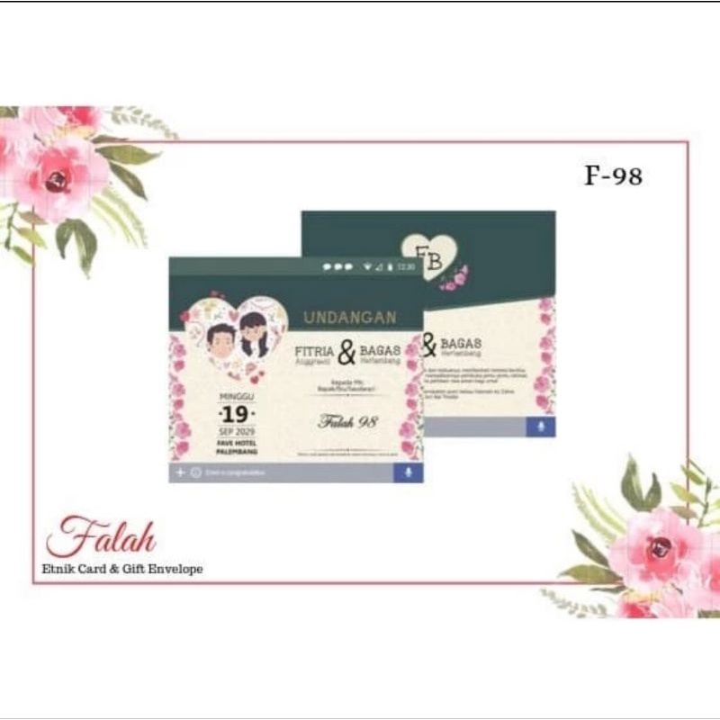 Jual Falah 98 Blangko Undangan Nikah | Shopee Indonesia