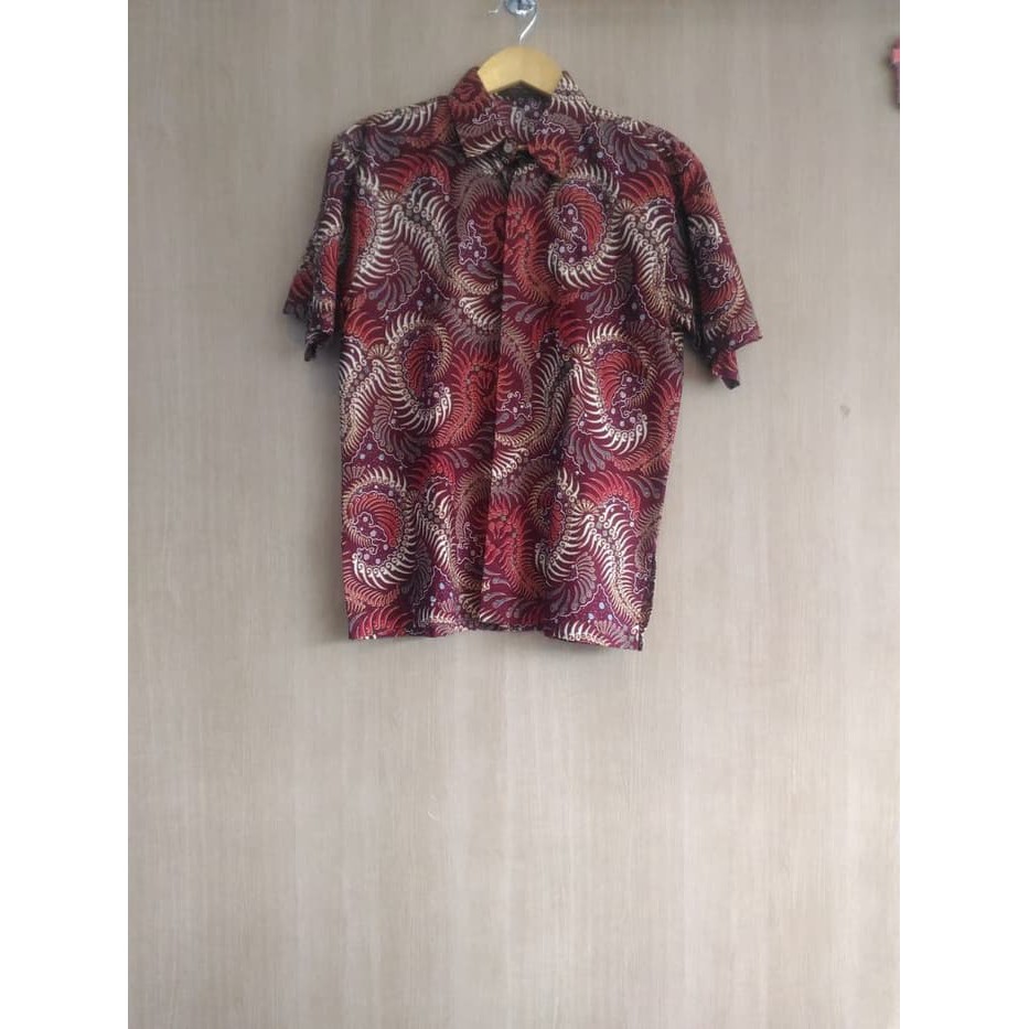 Jual Kemeja Pria Batik Bodronoyo Sumping Keris Hitam M Shopee